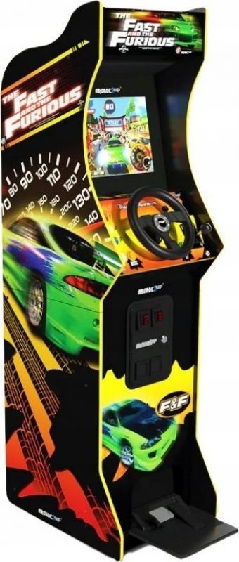 Arcade1up The Fast & The Furious Deluxe Borne D'arcade Avec 4 Jeux Inclus