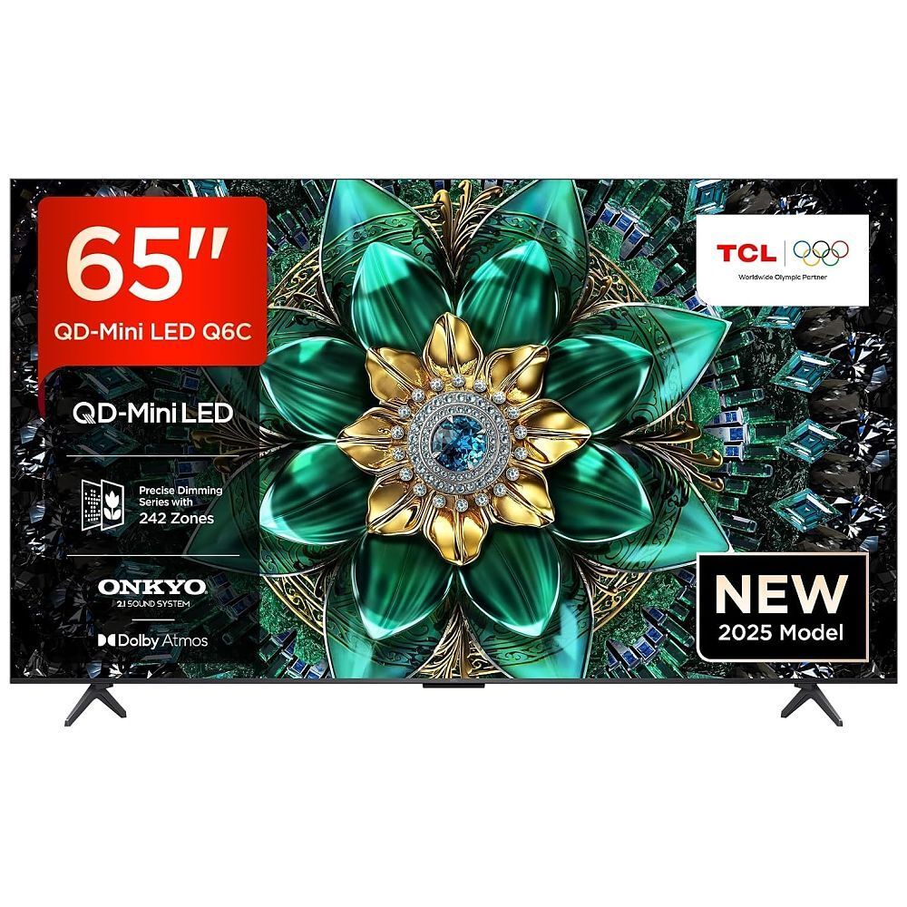 TCL 65Q6C 65 (165 cm), QD-Mini-LED, 4K, Onkyo 2.1 Sound System, 2025