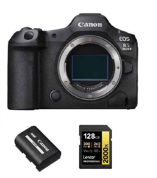 Canon EOS R5 II Boîtier+ Canon LP E6P batterie + carte mémoire Lexar SDXC Professional UHS II - vue 3