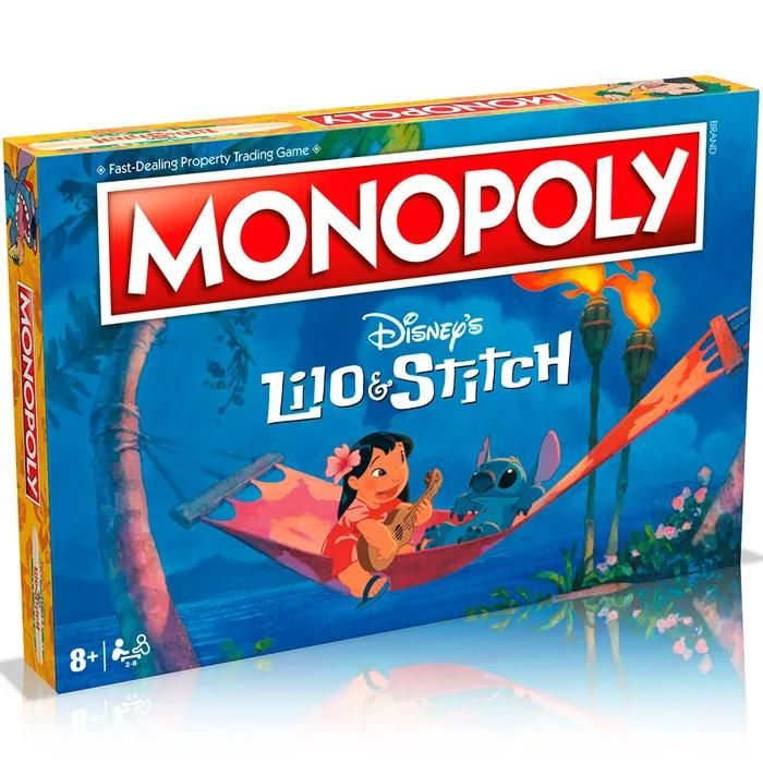 Winning Moves Disney Lilo et Stitch Monopoly Jeu de société Embarquez dans Un Voyage Hors de ce Monde avec Lilo Stitch Nani Jumba et Bien Plus Encore Cadeau pour Les Enfants de et Plus - vue 7