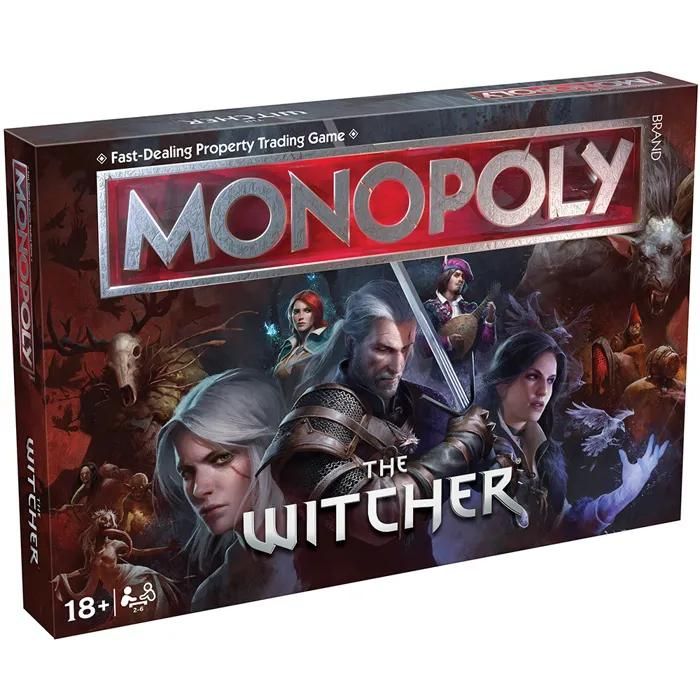 Winning Moves Le jeu de société Witcher Monopoly est optimal pour 2 à 6 joueurs et constitue un cadeau pour les fans âgés de et plus