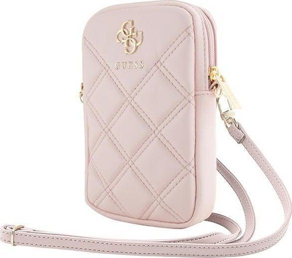 Pochette Universelle pour Téléphone Matelassée avec Bandoulière et Logo 4G Guess - vue 2
