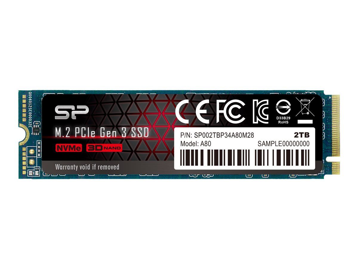 Silicon Power P34A80 .2 PCI Express 3.0 NVMe SLC Neuf - vue 2