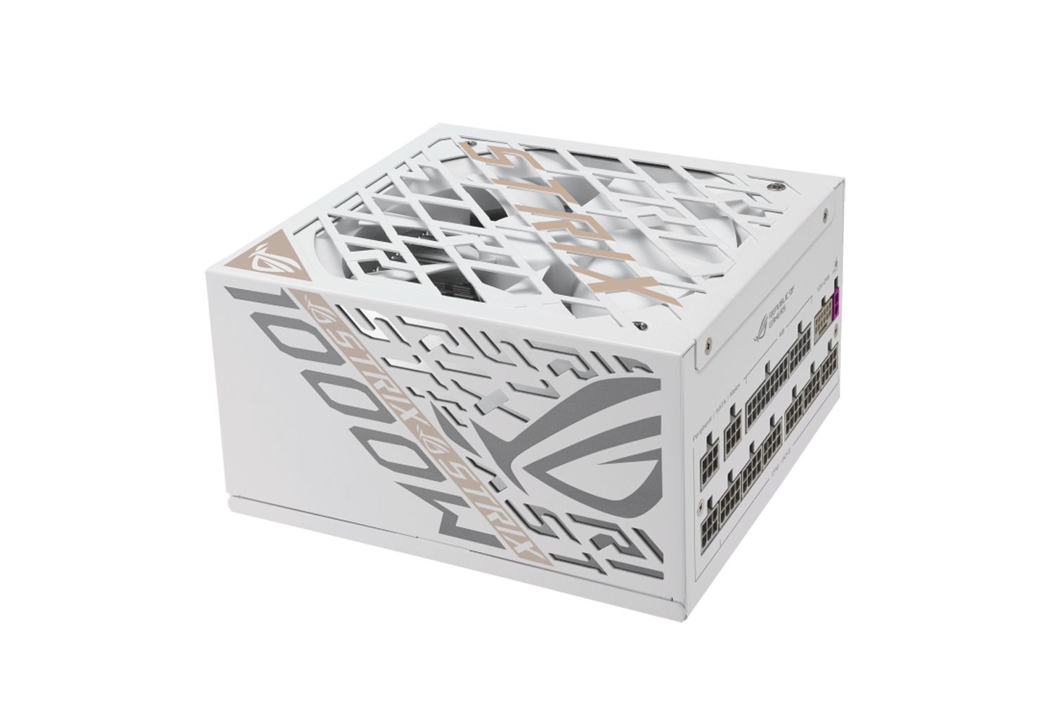 ASUS ROG Strix - White Edition - alimentation électrique (interne) - ATX12V 3.1 - 80 PLUS Platinum - CA 100-240 V - 1000 Watt - PFC active - blanc