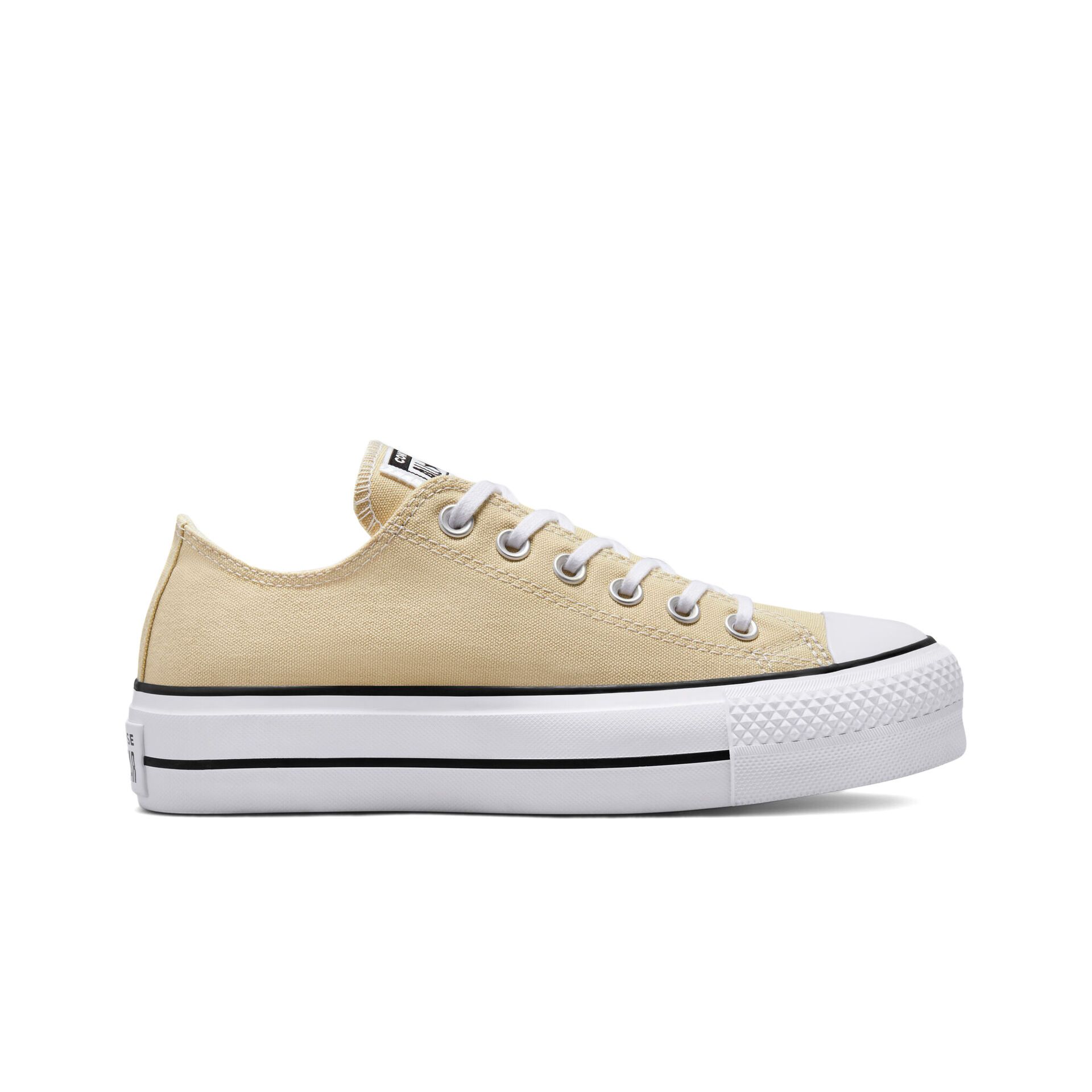 Baskets basses Converse CHUCK TAYLOR ALL STAR LIFT PLATFORM SEASONAL COLOR OAT MILKWHIT - vue 2