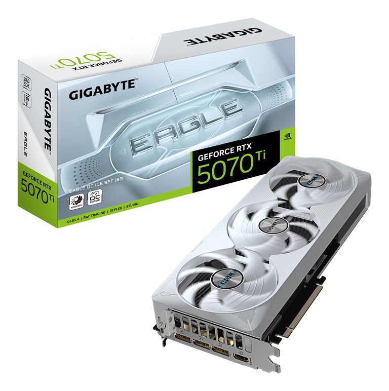 Gigabyte GeForce RTX 5070 Ti EAGLE OC ICE SFF 16G Neuf - vue 4