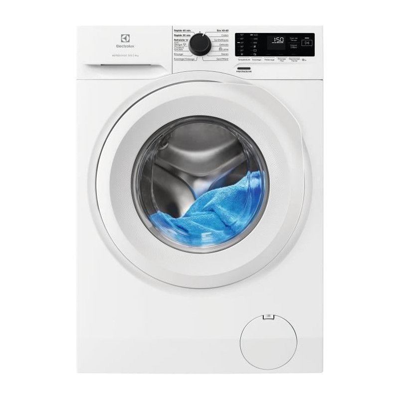 Lave linge hublot ELECTROLUX EWF0914A2 9 kg Eco Inverter L60cm 1400 trsmin Classe A Vapeur - vue 2