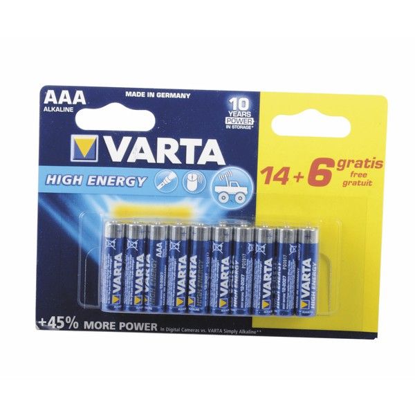 VARTA Piles AAA lot de 4 Longlife Alcalines 1 5V adaptées aux télécommandes réveils radios horloges murales Made in Germany - vue 4