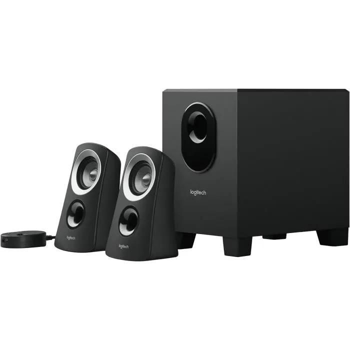 Logitech Z313 Système de Haut Parleurs 2.1 avec Subwoofer Son Riche en Puissance Basses Puissantes Entrée Audio 3 5 mm Prise