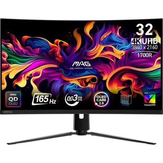 MSI MPG 321CUP QD OLED Ecran Gaming incurvé 32'' 4K UHD Dalle Quantum Dot OLED 3840 x 1080 165 Hz / 0.03 ms DisplayHDR True 400 G Sync HDMI 2.1 DP 1. USB Type C PD - vue 4