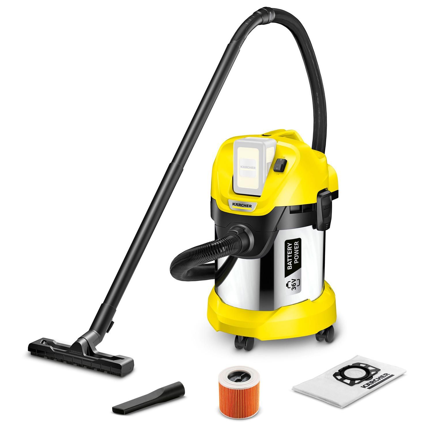 Aspirateur eau et poussière KARCHER WD 3 Premium sans fil - vue 2