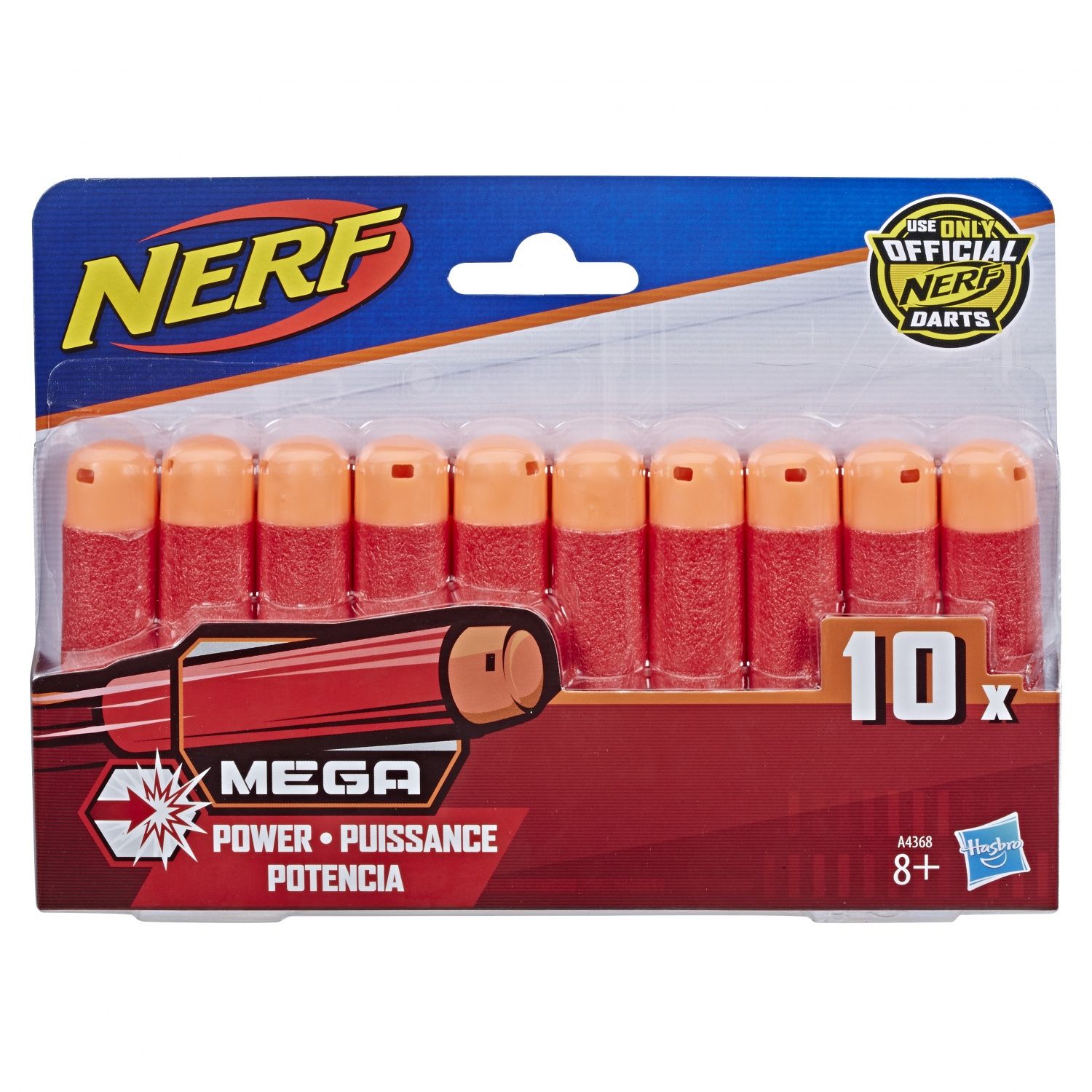 Nerf Action Recharge De 10 Fléchettes Sifflantes Nerf Mega