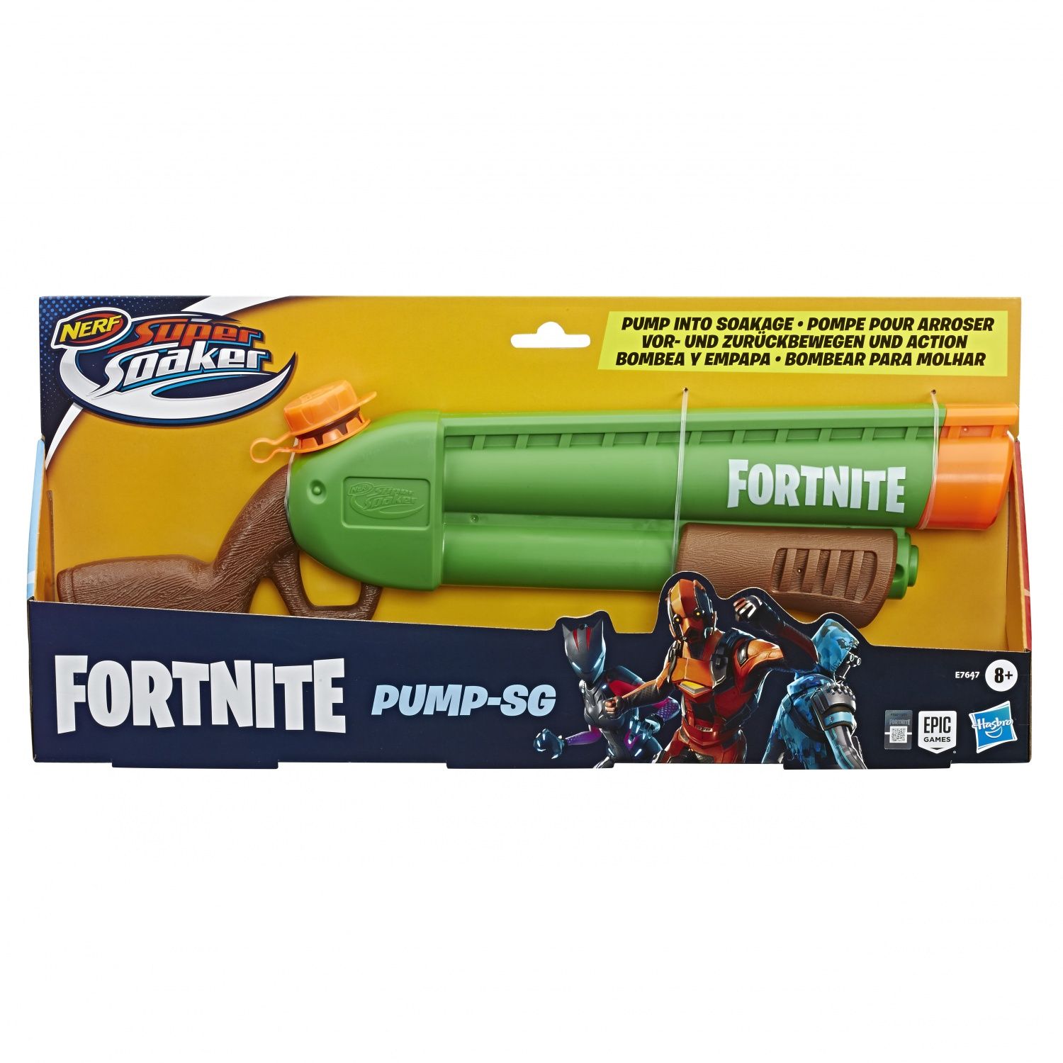 Nerf Pistolet A Eau Super Soaker Fortnite Pump SG