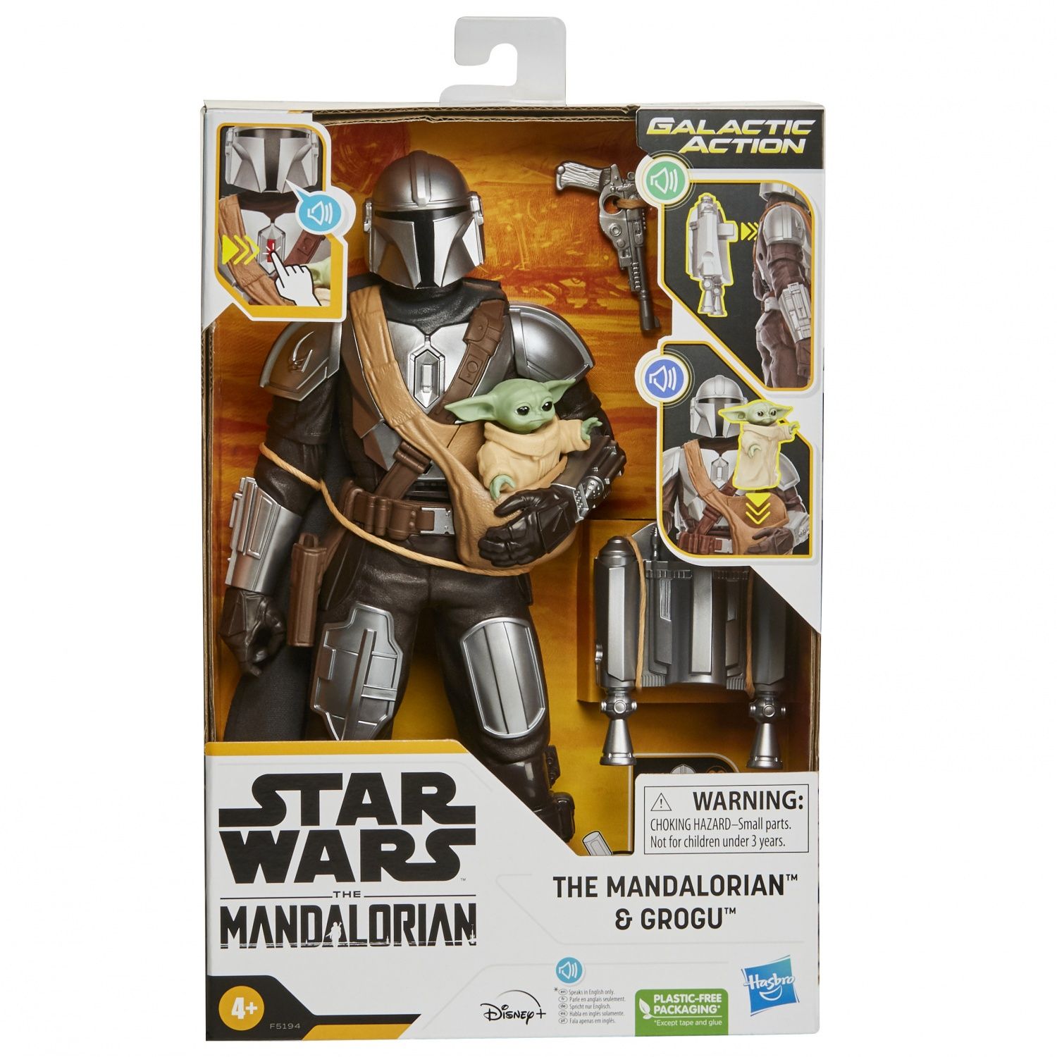 Hasbro Star Wars The Mandalorian & Grogu Figurines Interactives