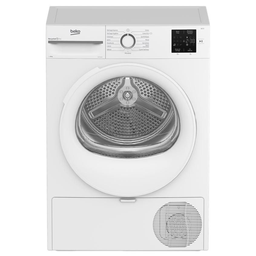 Sèche linge Beko b300 SLFT11012 largeur : 59.8 cm profondeur : 60.7 cm hauteur : 84.6 cm chargement frontal