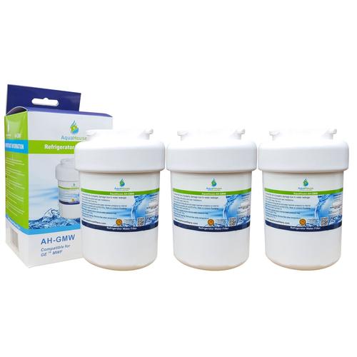 3x Aquahouse Ah Gmw Filtre à Eau Compatible Pour General Electric Ge Smartwater Mwf Gwf Sears Kenmore Hotpoint Réfrigérateur Hwf Wf07