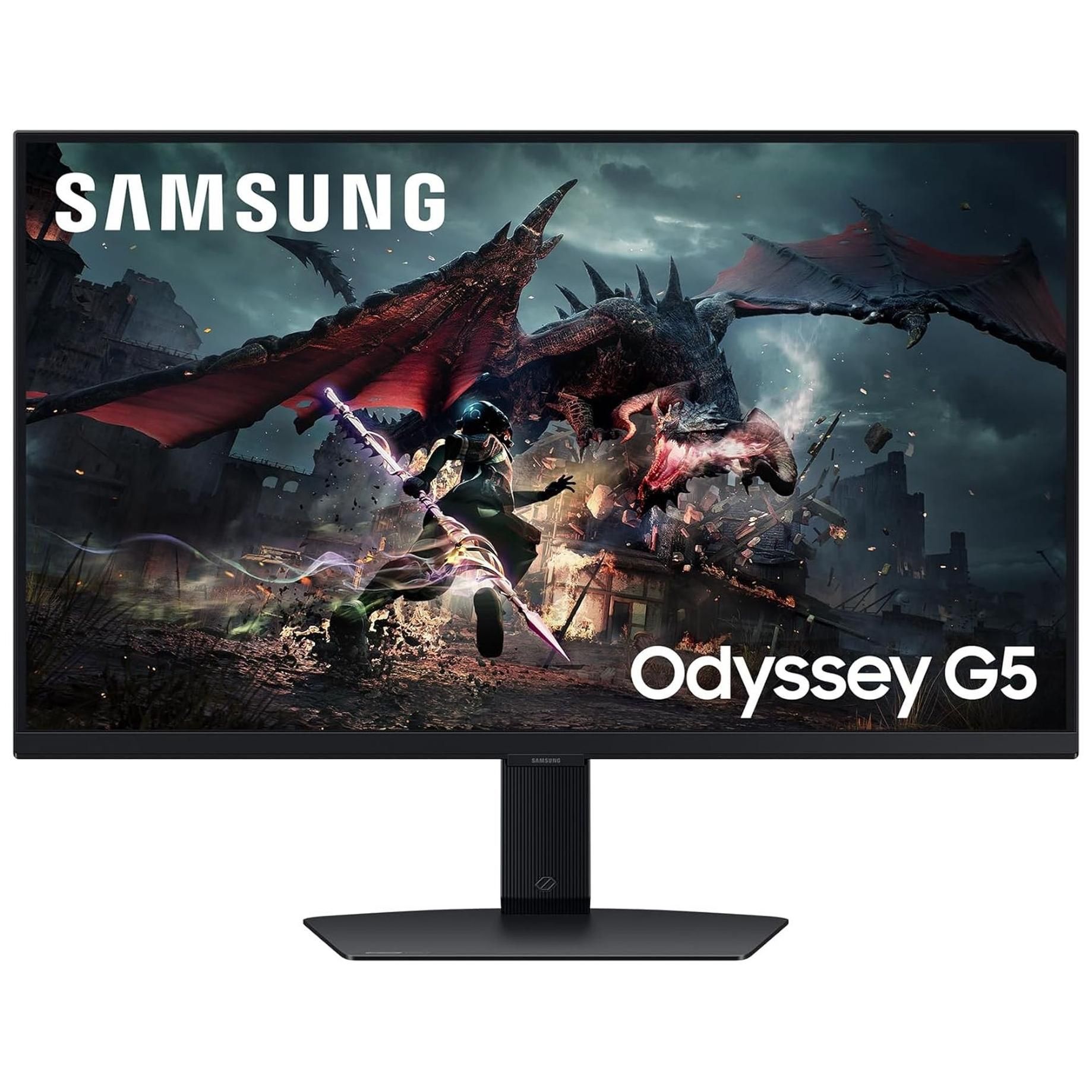Samsung Ecran PC Odyssey G50D 27’’ 180Hz 1ms Dalle Fast IPS Résolution QHD:2560x1440 Contraste 1000:1 AMD FreeSync Auto Source Switch + HDR400 Pied ajustable DisplayPort HDMI LS27DG502EUXEN - vue 5