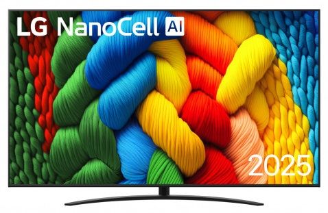 TV NanoCell LG 86NANO81A6A 217 cm 4K UHD 2025 - vue 3