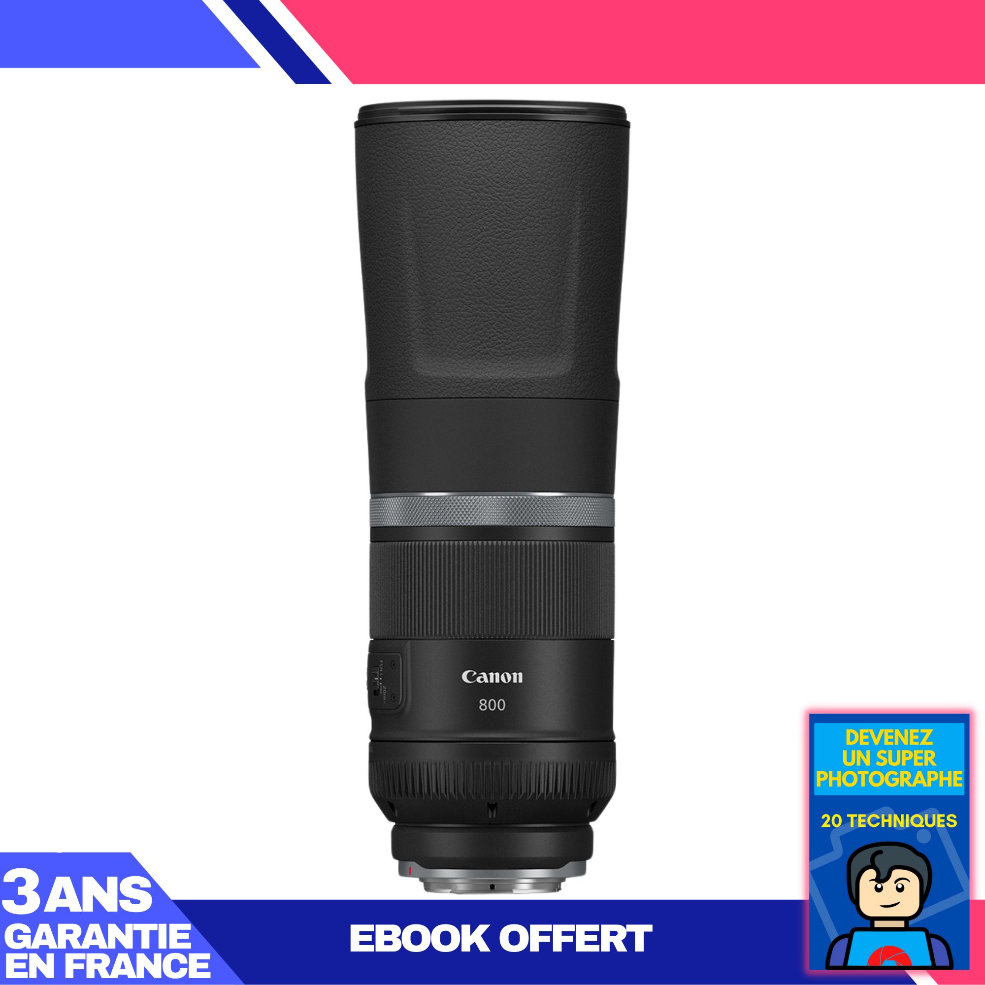 Canon RF 800mm f11 IS STM + Ebook 'Devenez Un Super Photographe - vue 2