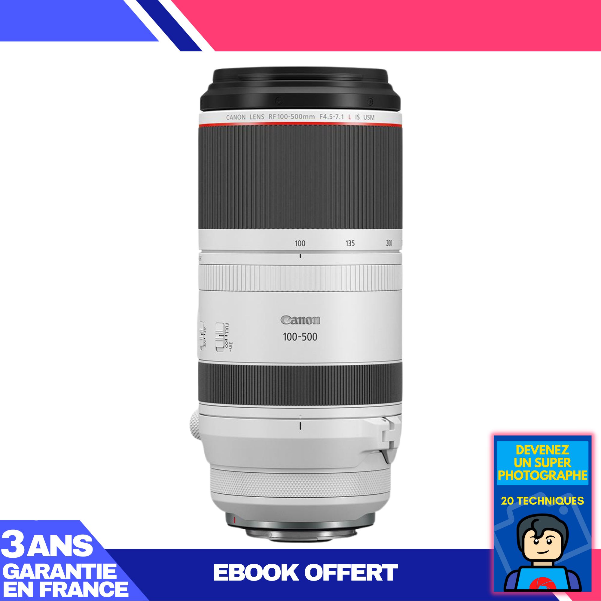 Canon RF 100 500mm f4.5 IS USM + Ebook 'Devenez Un Super Photographe