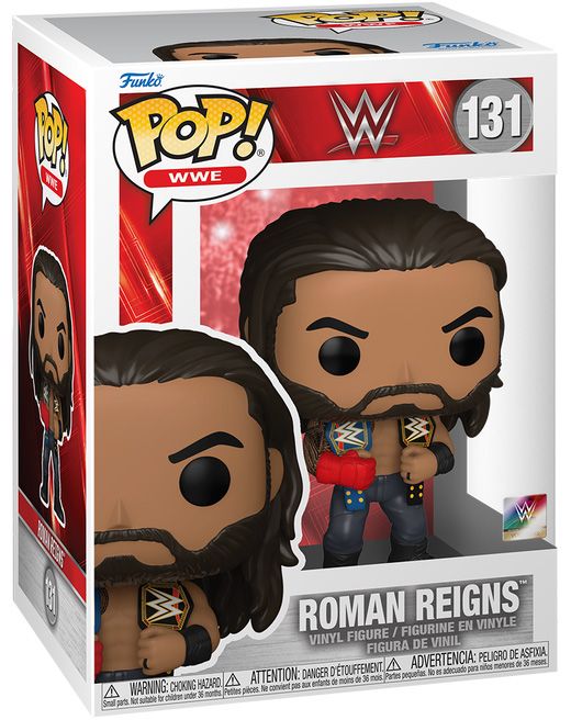 Wwe - Figurine Pop! Roman Reigns W/Belts 9 Cm