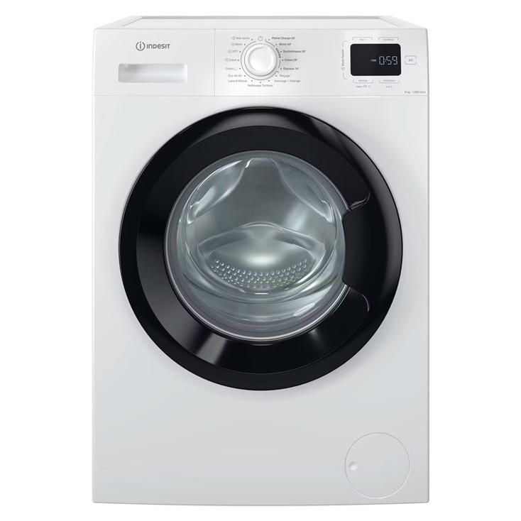 Machine à laver hublot Indesit IM MY TIME FR largeur : 60 cm profondeur : 55 cm hauteur : 84.5 cm 55 litres 8 kg 1200 toursmin