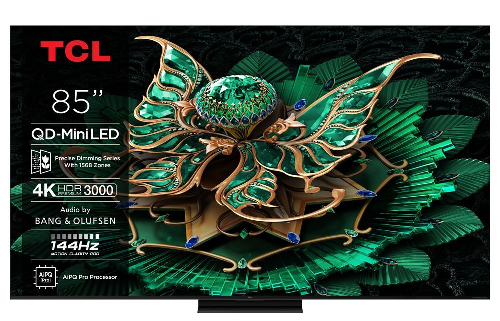 TV QD Mini LED Pro Tcl 85C79K 216 cm 4K UHD 2025 Aluminium brossé - vue 6