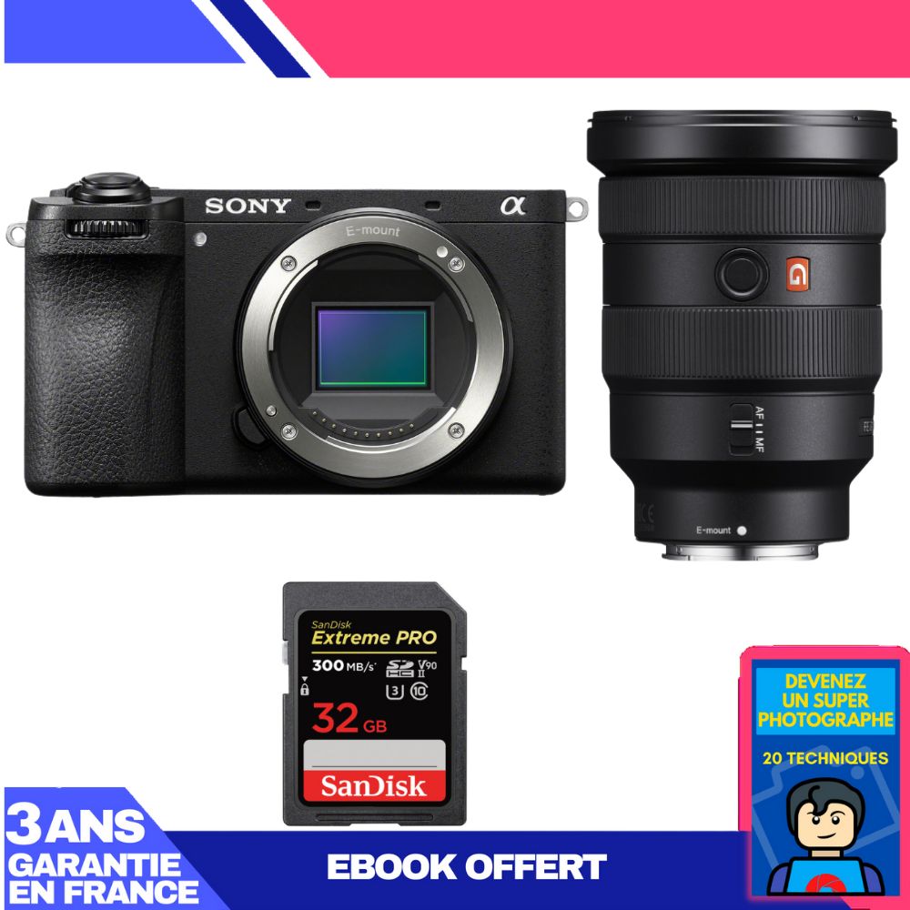 Boitier Sony A6700 + FE 16 35mm f2.8 GM + 1 SanDisk Extreme PRO UHS II SDXC 300 MB/ + Ebook 'Devenez Un Super Photographe - vue 2