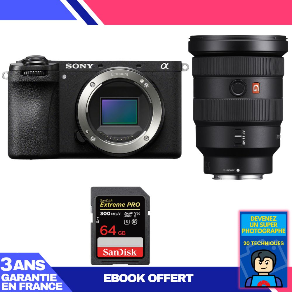 Boitier Sony A6700 + FE 16 35mm f2.8 GM + 1 SanDisk Extreme PRO UHS II SDXC 300 MB/ + Ebook 'Devenez Un Super Photographe - vue 4