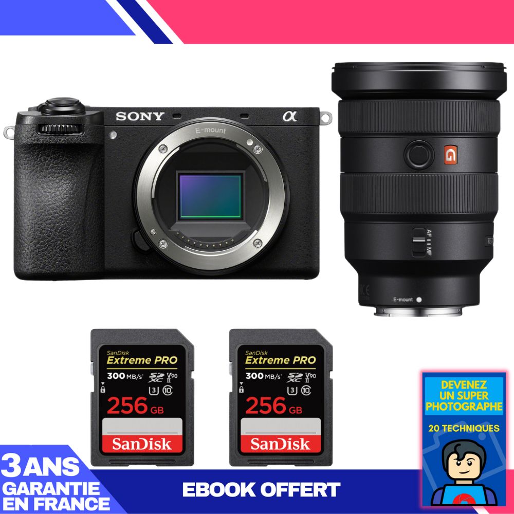 Boitier Sony A6700 + FE 16 35mm f2.8 GM + 2 SanDisk Extreme PRO UHS II SDXC 300 MB/ + Ebook 'Devenez Un Super Photographe - vue 4