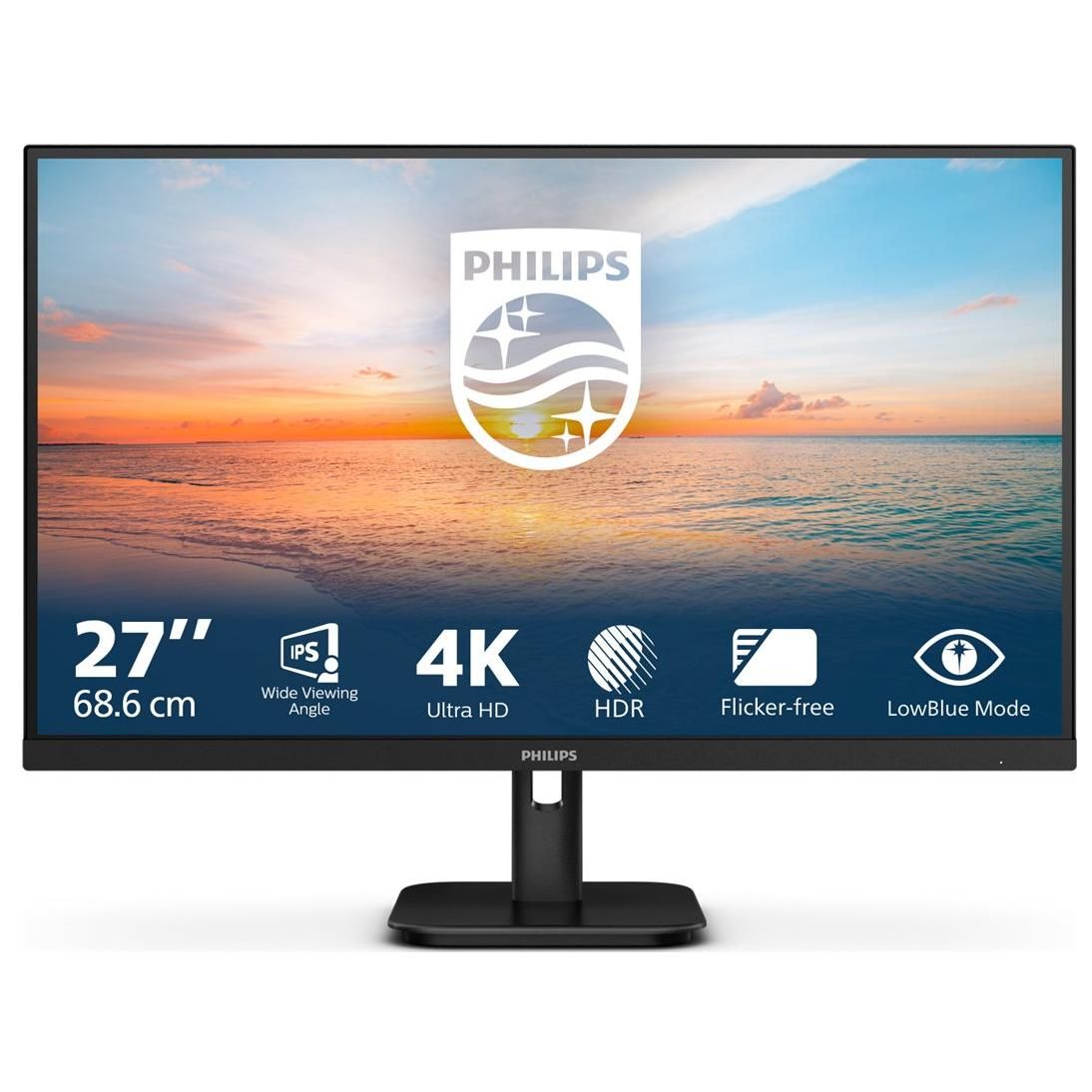 Philips 27E1N1800A Moniteur Ultra HD 27 Pouces Haut Parleur HDR10 3840x2160 60 Hz HDMI 2.0 DisplayPort 1.4 - vue 9