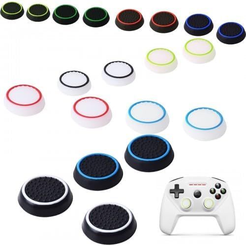 Gothicana By Emp10 Paire Poignée Capuchon De Protection, Capuchons De Joystick Couvre Thumb Grip En Silicone Souple Compatible Pour Manette Ps5 / Ps4 / Ps3 /Xbox 360 / Xbox One/Switch Pro