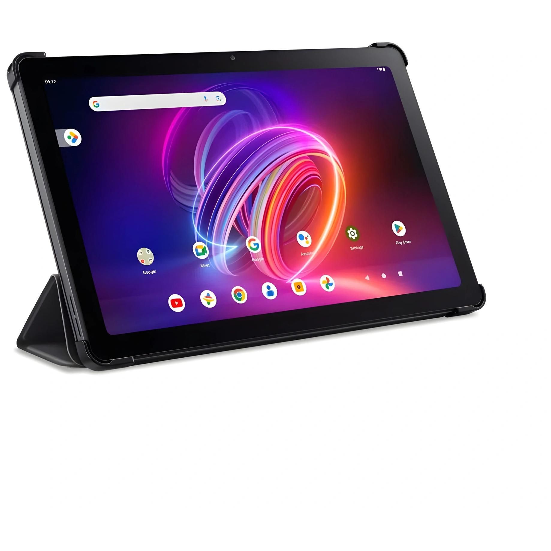 Acer Iconia Tab P10 P10 21Q 83VZ Tablette 10" 2K QLED IPS Touch Display MediaTek MT8781 Octa Core Processeur 6 Go LPDDR4X RAM UFS Android 14 + Étui Portefeuille