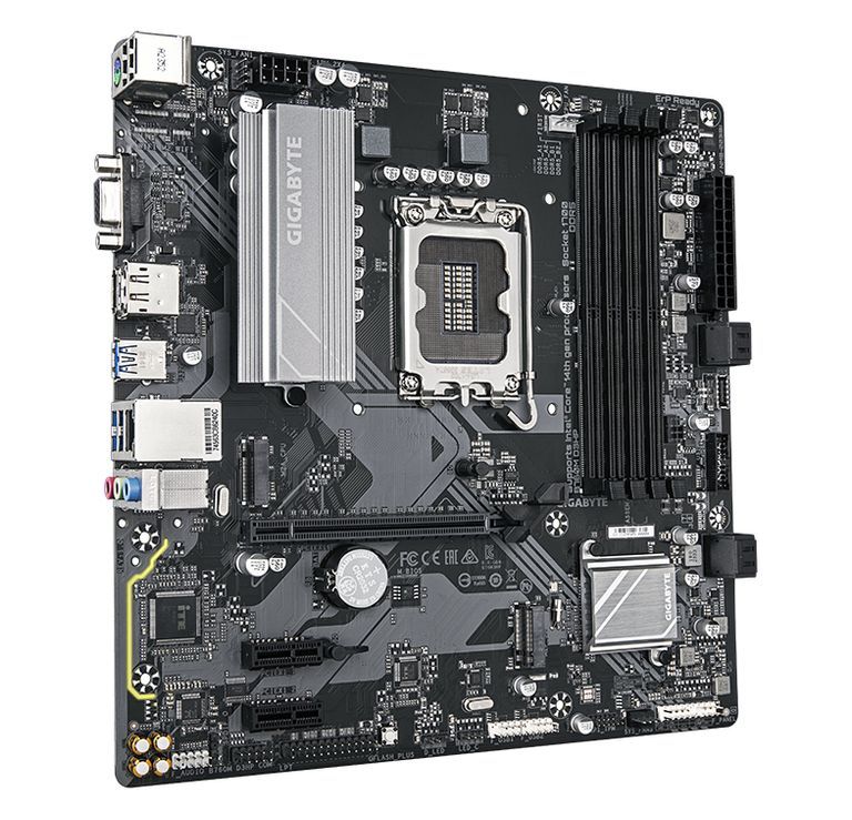 GIGABYTE B760M D3HP Carte Mère - Processeurs Intel Core 14ème Génération, VRM 4+1+1 phases, jusqu'à 5600 MHz DDR5, 2xPCIe 4.0 M.2, LAN GbE, USB 3.2 Gen 1