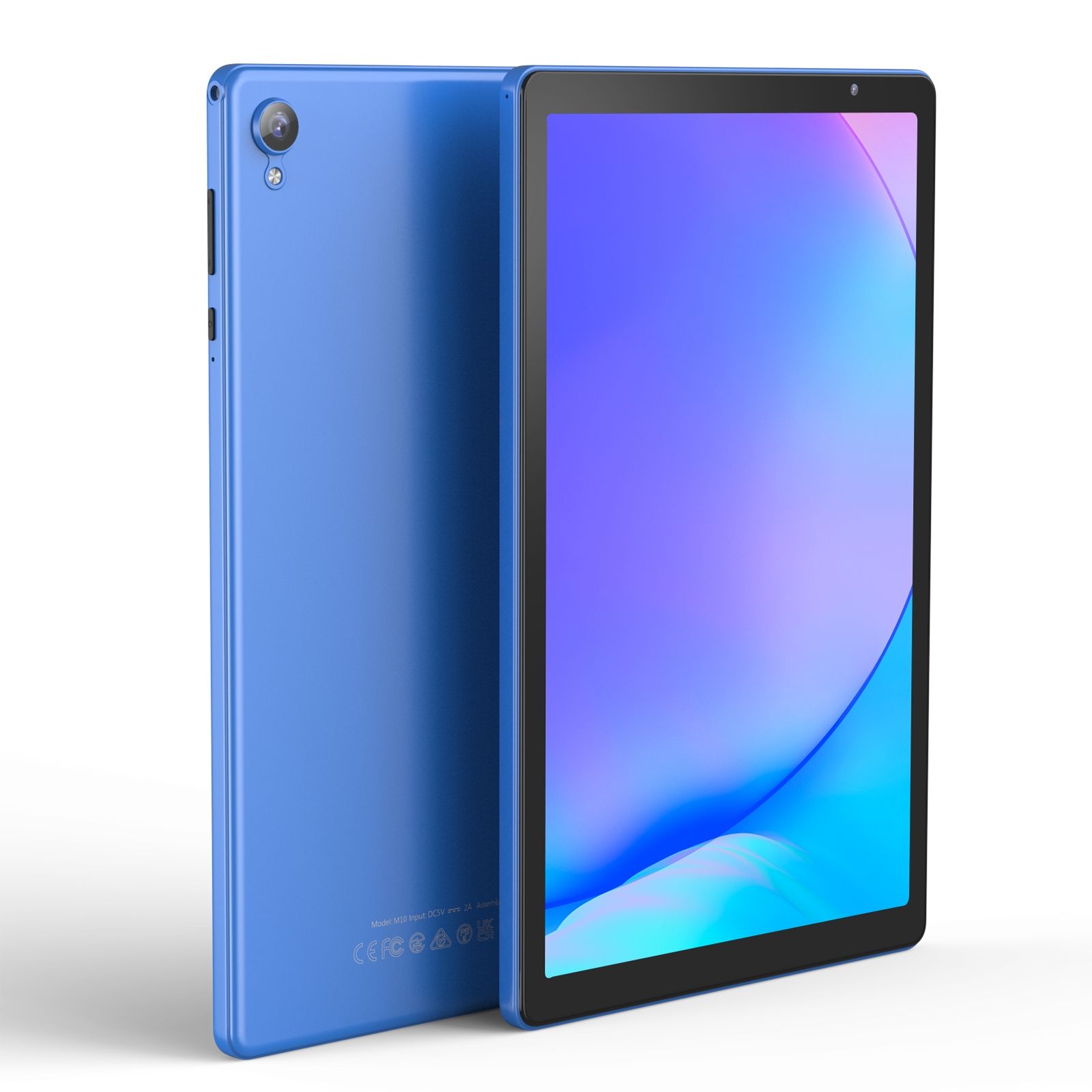 Tablette Android 12 Quad Core 10 pouces WiFi Bluetooth 2GB + 32GB + SD 512Go Bleu YONIS
