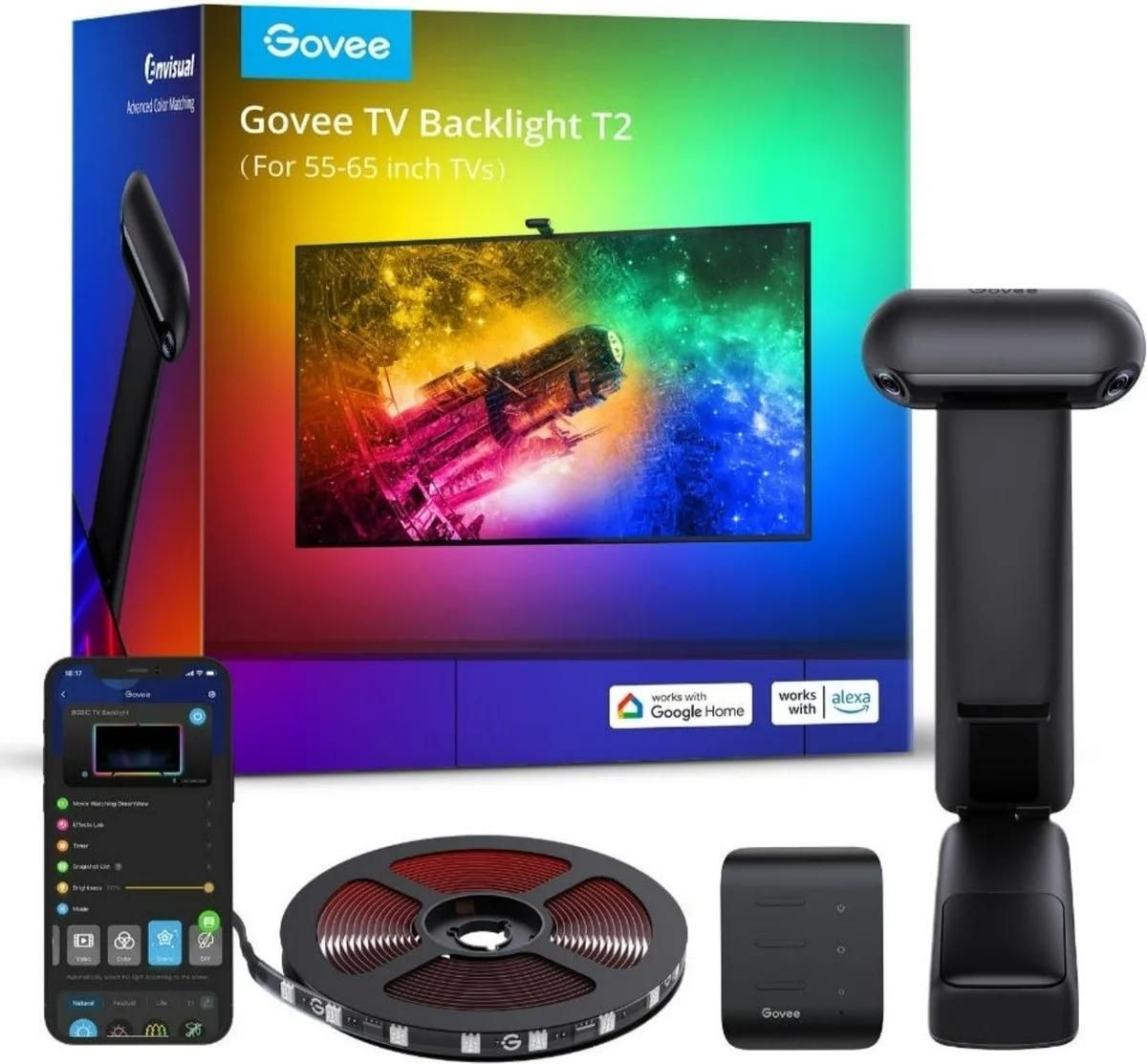 Govee H605C Envisual TV rétro éclairage T2 RVB bande LED intelligente pour téléviseurs Neuf - vue 2