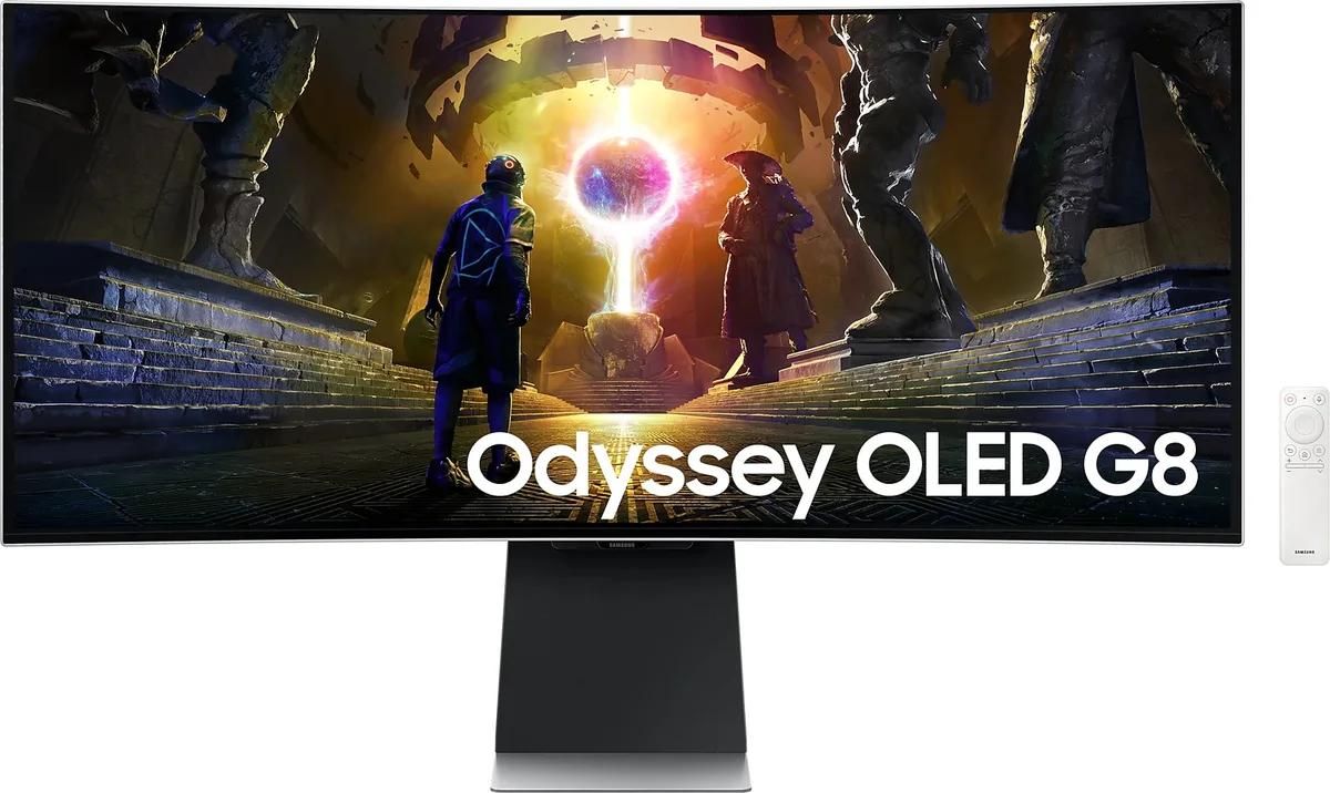 Ecran PC Samsung G85SD 34 3440 x 1440 UltraWide Quad HD OLED Argent Ecran PC Samsung G85SD 34 3440 x 1440 UltraWide Quad HD OLED Argent