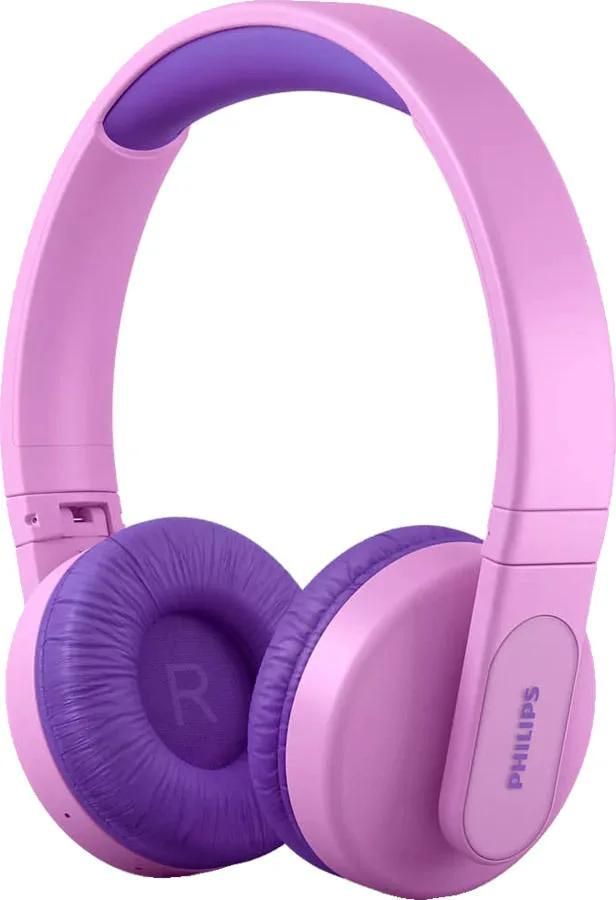 Philips Kids TAK4206PK - Écouteurs - sur-oreille - Bluetooth - sans fil, filaire - jack 3,5mm - rose