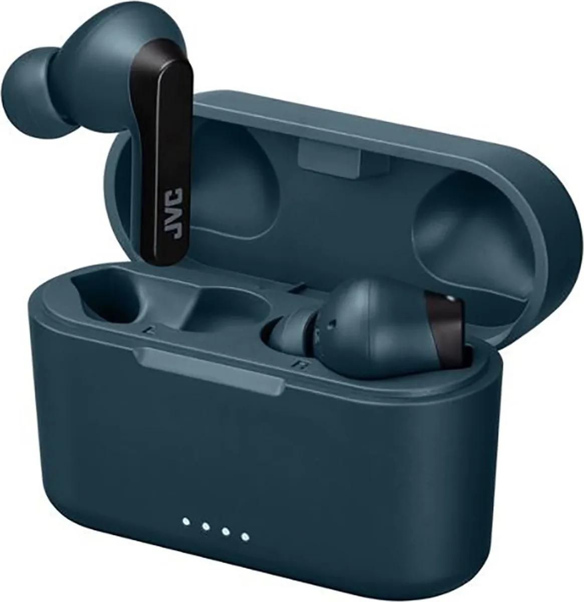 JVC HA-A9T - Écouteurs sans fil avec micro - intra-auriculaire - Bluetooth - Bleu