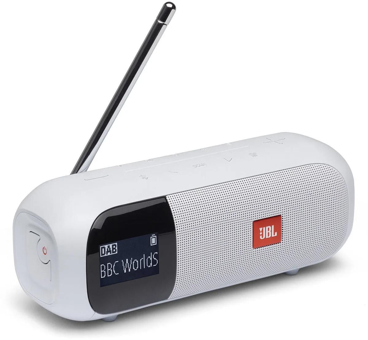 JBL Tuner 2 - Radio portative DAB - 5 Watt - Aucun système d'exploitation fourni - blanc