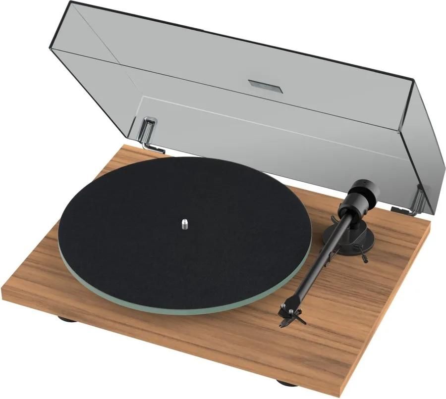 vinyle Pro Ject T1 Evo BT Noyer + Cellule Ortofon OM10