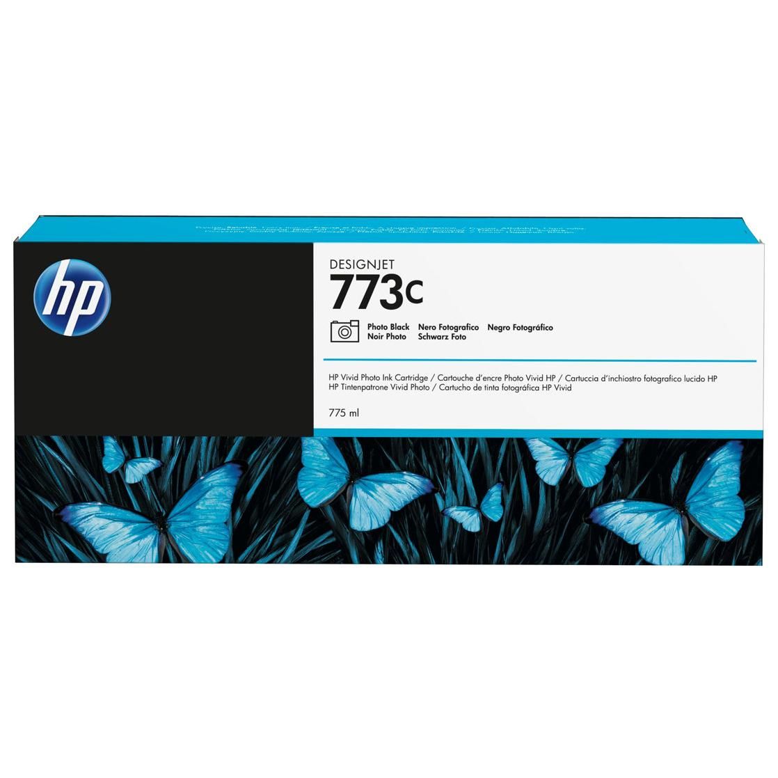 HP ink 773 Photo Schwarz C1Q43A - vue 2