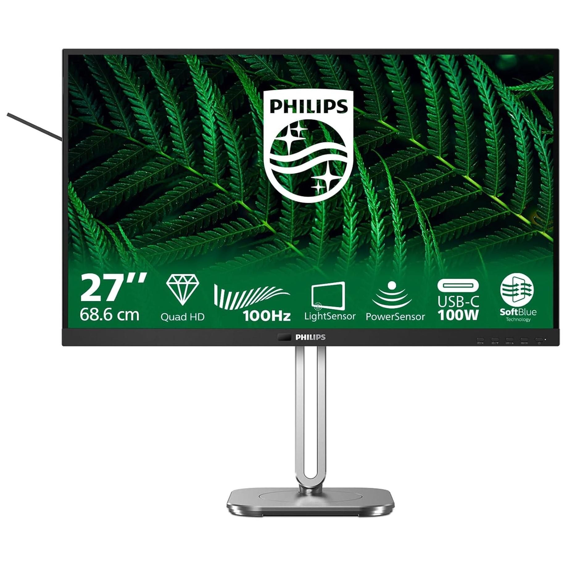 Ecran PC Philips 5000 series 27B2G5601/00 27 2560 x 1440 Quad HD LCD Noir