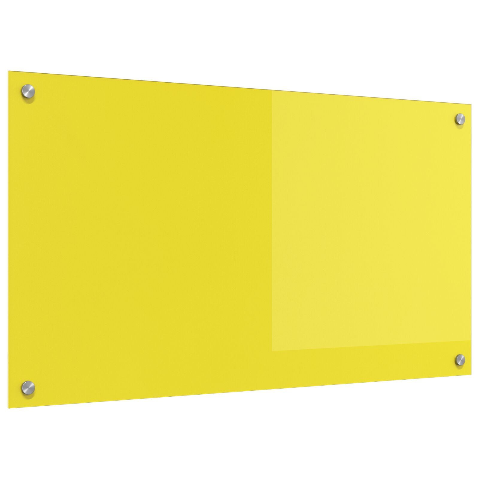 Crédence de Cuisine vidaXL Jaune 90x50x0 6 cm en Verre Trempé