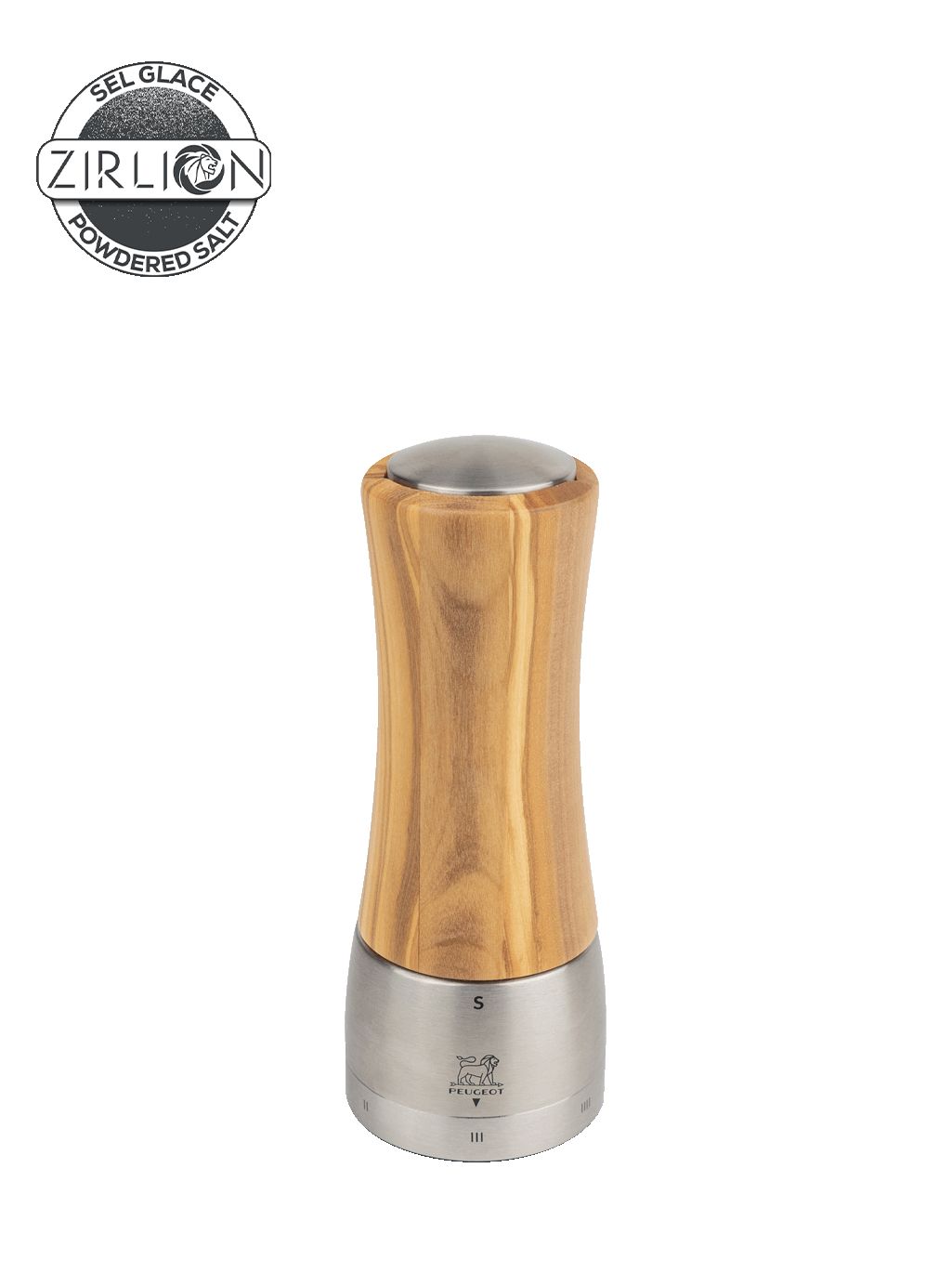 Madras Moulin à sel manuel en bois d'olivier u'Select 16 cm 6 25in