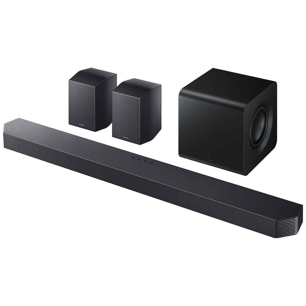 Samsung HW Q930F 2025 9.1.4ch Dolby Atmos Soundbar with Wireless Subwoofer + Rear Speaker Kit