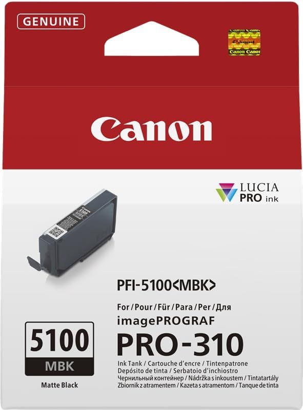 Canon PFI 5100 MBK 14.4 ml original bo îte de suspension réservoir d'encre pour imagePROGRAF PRO 310