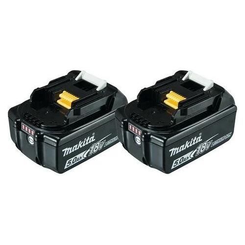 Makita 197288 2 BL1850B Lot de batteries 18V Li ion 5.0Ah 2 pièces