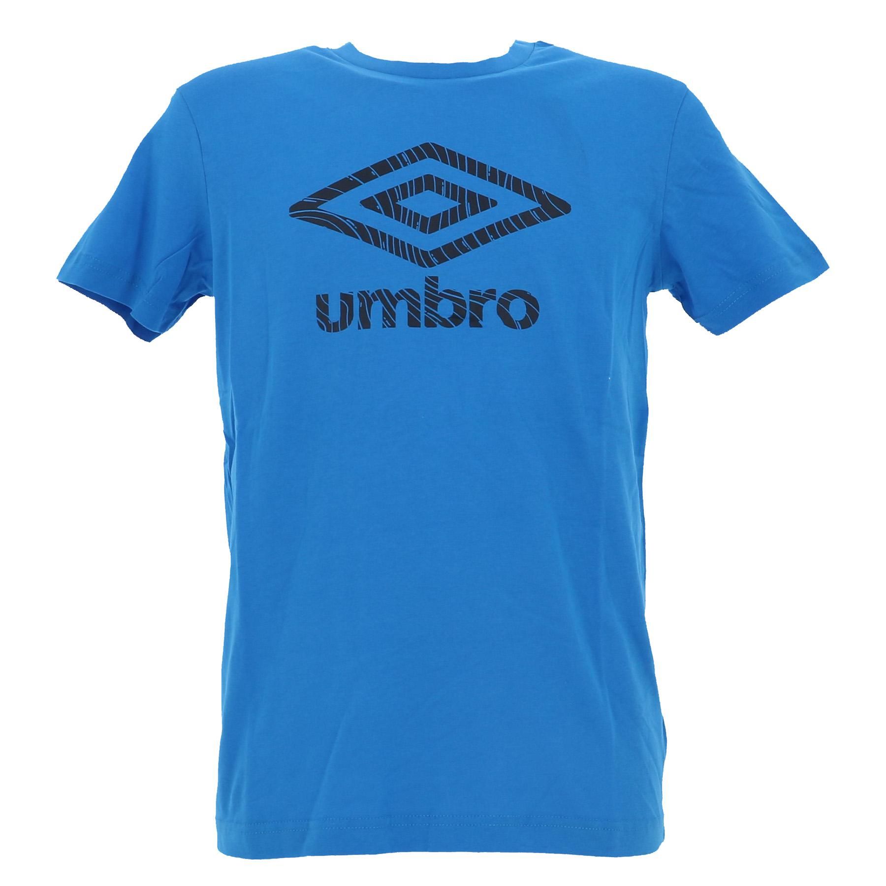 tee shirt manches courtes umbro tyno cotton tee ad pétrole