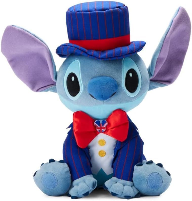 Disney Store Official Lilo & Stitch London Union Jack Soft Plush Toy 35cm